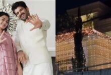 Photo of रश्मिका मंदाना से शादी की खबरों के बीच जगमगाया विजय देवरकोंडा का घर