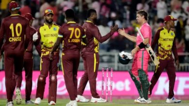 Photo of मोती की तीन विकेटों की बदौलत वेस्टइंडीज़ ने दक्षिण अफ्रीका को तीसरे टी20 में 6 रन से हराया