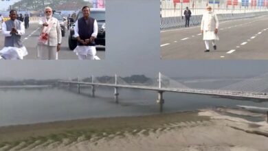 Photo of ब्रह्मपुत्र पर निर्मित कुमार भास्कर वर्मा सेतु का प्रधानमंत्री मोदी ने किया उद्घाटन