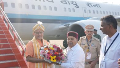 Photo of उपराष्ट्रपति राधाकृष्णन कर्नाटक के बेलगावी पहुंचे