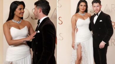 Photo of ऑस्कर 2026 के रेड कार्पेट पर छाईं प्रियंका-निक, सफेद गाउन में लूटी महफ़िल