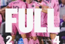 Photo of लियोनेल मेस्सी के दो गोल, इंटर मियामी ने ऑरलैंडो सिटी को 4-2 से हराया