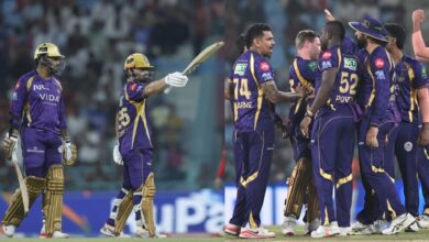 Photo of सुपर ओवर के रोमांच में कोलकाता की जीत, रिंकू सिंह और सुनील नरेन बने हीरो