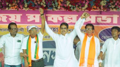 Photo of त्रिपुरा के सीएम मानिक साहा की जनसभा नवग्राम में, बोले – तृणमूल को विदाई दें