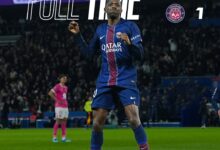 Photo of डेम्बेले की दोहरी मदद से पीएसजी ने टूलूज़ को हराया, लीग में शीर्ष पर कायम