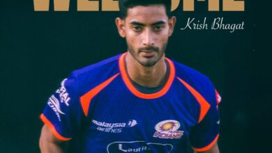 Photo of आईपीएल 2026: मुंबई इंडियंस में बड़ा बदलाव, चोटिल अंकोलेकर की जगह कृष भगत की हुई एंट्री