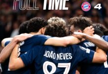 Photo of गोलों की बौछार: पीएसजी ने बायर्न म्यूनिख को 5-4 से हराया, क्वारात्सखेलिया और डेम्बेले चमके