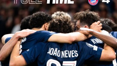 Photo of गोलों की बौछार: पीएसजी ने बायर्न म्यूनिख को 5-4 से हराया, क्वारात्सखेलिया और डेम्बेले चमके